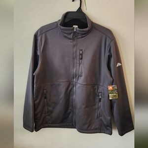 Ozark Trail Men's Gray Softshell Jacket, Outdoors, Warm Lining, NWT Mens Large L